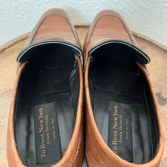 To Boot New York Dupont Brown Leather Penny Loafers Men's Size 10.5 - Picture 11 of 12